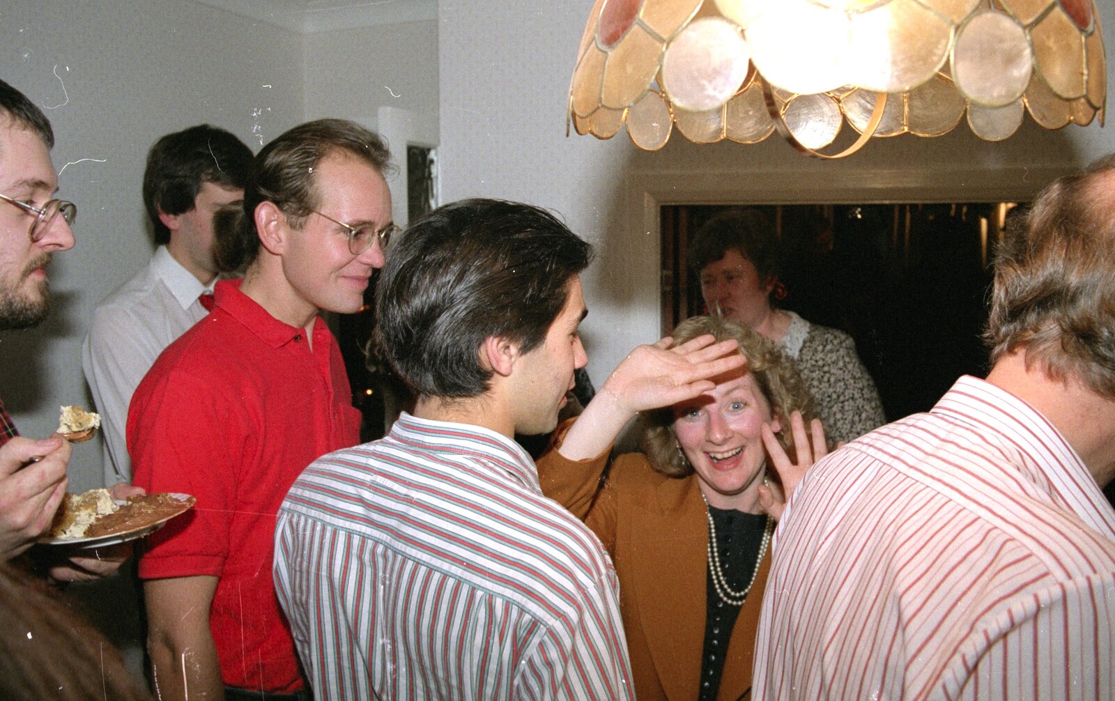 Phil and Nigel from New Year's Eve at Phil's, Hordle, Hampshire - 31st December 1990