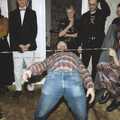 Another limbo moment, New Year's Eve at Phil's, Hordle, Hampshire - 31st December 1990