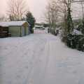 Nosher's driveway, Snow Days, Stuston and Norwich, Suffolk and Norfolk - 4th February 1991