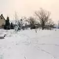 Geoff and Brenda's garden, Snow Days, Stuston and Norwich, Suffolk and Norfolk - 4th February 1991