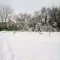 A view of The Stables from the garages, Snow Days, Stuston and Norwich, Suffolk and Norfolk - 4th February 1991