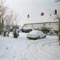 David Hoffman's car is under there somewhere, Snow Days, Stuston and Norwich, Suffolk and Norfolk - 4th February 1991