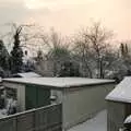 A view out of the bedroom window, Snow Days, Stuston and Norwich, Suffolk and Norfolk - 4th February 1991