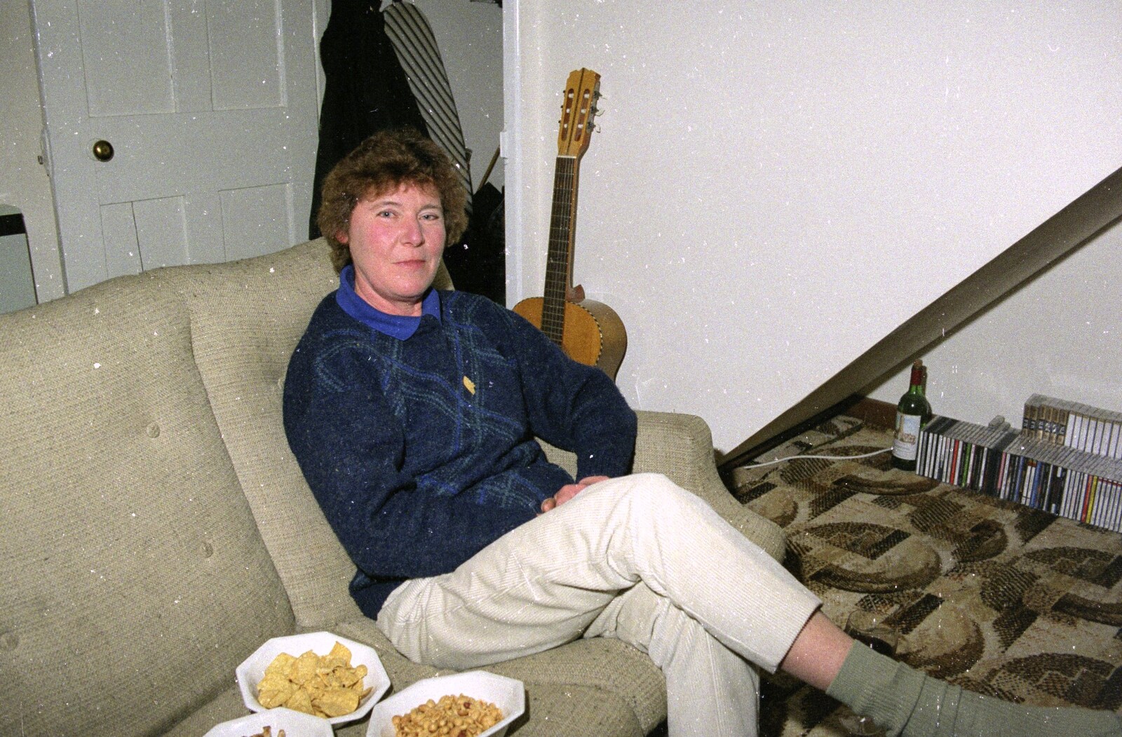Brenda's in the lounge, near the snacks from Sledging on the Common and Some Music, Stuston, Suffolk - 5th February 1991