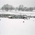 The Mere in Diss with its 1973 gates, Sledging on the Common and Some Music, Stuston, Suffolk - 5th February 1991