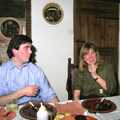 David and Janet, Pancake Day, Stuston, Suffolk - 18th February 1991