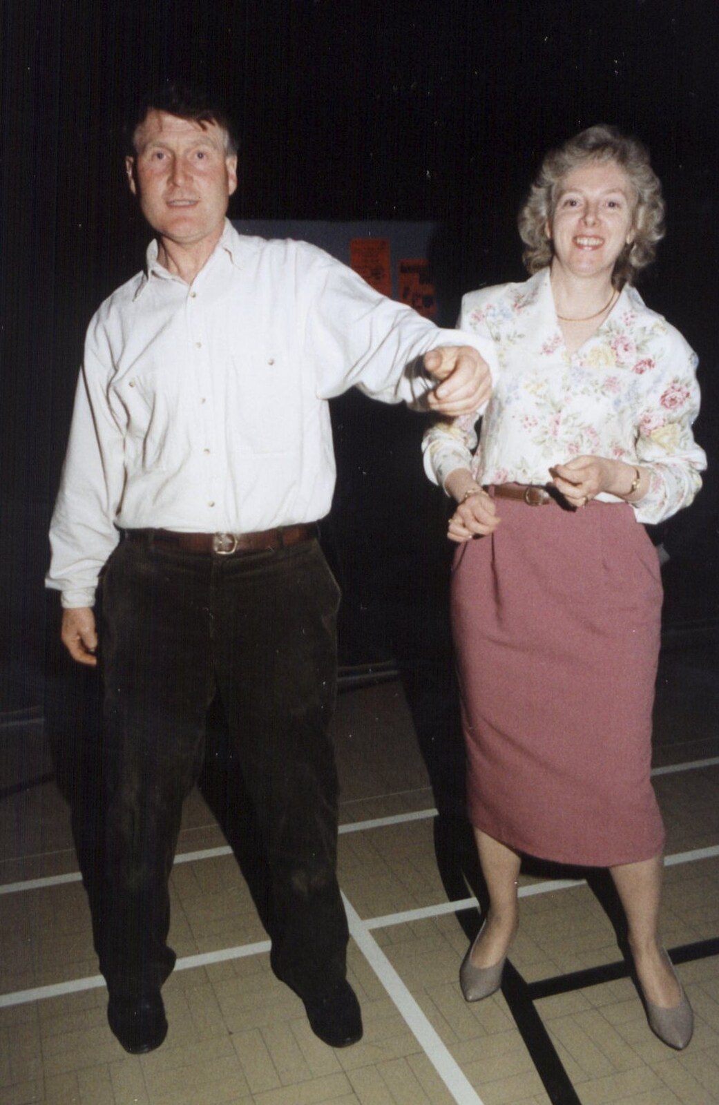 Bernie and Jean dance around from Bernie and the Porch, The Stables, Stuston, Suffolk - 15th March 1991