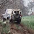 A Land-Rover does some off-roading somwhere, Bernie and the Porch, The Stables, Stuston, Suffolk - 15th March 1991