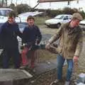 Bernie, Brenda and Geoff, Bernie and the Porch, The Stables, Stuston, Suffolk - 15th March 1991