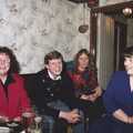 Beryl, Steve-o, Big Sue and Wendy, BPCC Printec Reunion at The Brome Swan, Suffolk - 20th February 1991