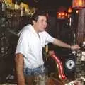 Alan behind the bar, BPCC Printec Reunion at The Brome Swan, Suffolk - 20th February 1991