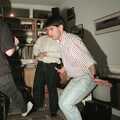 Nigel does some sort of dancing, Darts at the Swan Inn and a Nigel Party, Lancaster Gate - 23rd March 1991