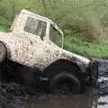 A little 4wd gets stuck in mud, The Newmarket Dog Show and Dobermans on the Ling, Newmarket and Wortham, Suffolk - 3rd April 1991