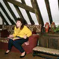 Sam looks at photos, Pedros and Daffodils, Norwich and Billingford, Norfolk - 20th April 1991