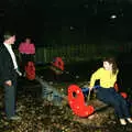 Post Pedro's, it's time for a play in the Chapelfield playground, Pedros and Daffodils, Norwich and Billingford, Norfolk - 20th April 1991