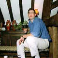 Steve blows a kiss, Pedros and Daffodils, Norwich and Billingford, Norfolk - 20th April 1991