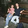 Dave and Riki have a beer, Riki and Dave in Chinatown, and Racing Hovercraft, London and Suffolk - 12th June 1991