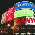 Picadilly Circus and its neon lights, Riki and Dave in Chinatown, and Racing Hovercraft, London and Suffolk - 12th June 1991