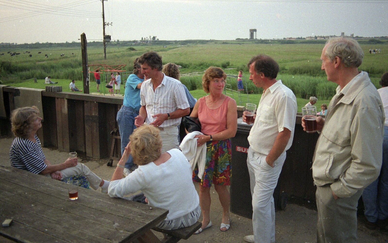 Geoff and Brenda at the Harbour Inn, Southwold from The Diss Raft Race, Diss Mere, Norfolk - 6th July 1991