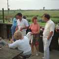 The Diss Raft Race, Diss Mere, Norfolk - 6th July 1991, Geoff, Brenda and gang at the Harbour Inn, Southwold