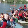 The Diss Raft Race, Diss Mere, Norfolk - 6th July 1991, At the end of the race