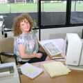 BPCC Business Magazine's receptionist, Nosher Leaves BPCC Business Magazines, Colchester, Essex - 18th July 1991