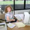 BPCC Business Magazine's receptionist, Nosher Leaves BPCC Business Magazines, Colchester, Essex - 18th July 1991