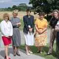 Tina, Six-foot Sue, Helen King and Becky, Nosher Leaves BPCC Business Magazines, Colchester, Essex - 18th July 1991