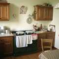 The Aga in the kitchen, Plymouth and The Chapel, Hoo Meavy, Devon - 25th July 1991