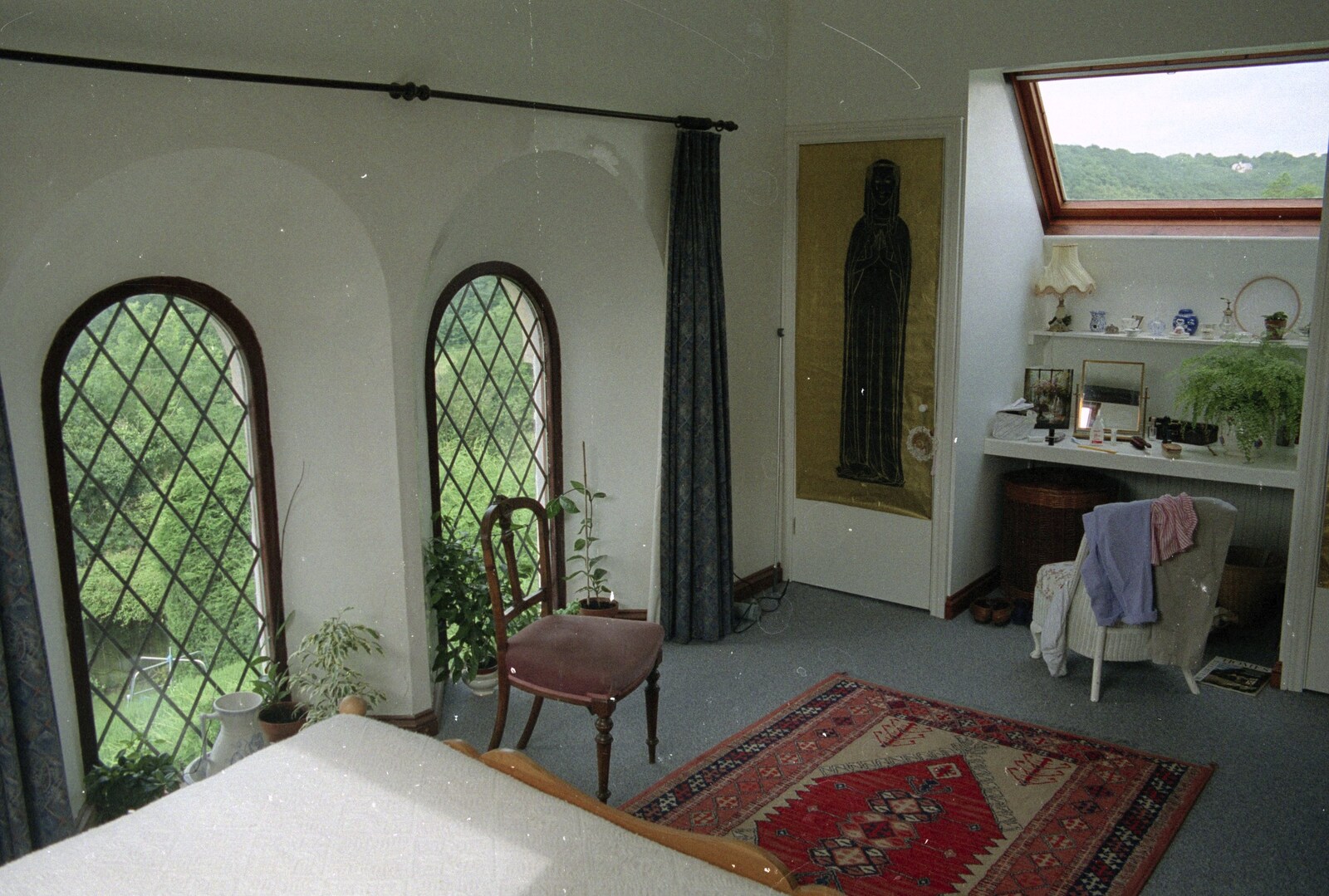 The master bedroom from Plymouth and The Chapel, Hoo Meavy, Devon - 25th July 1991