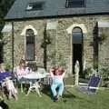 Grandmother, Mother and Mike in the sun, Plymouth and The Chapel, Hoo Meavy, Devon - 25th July 1991