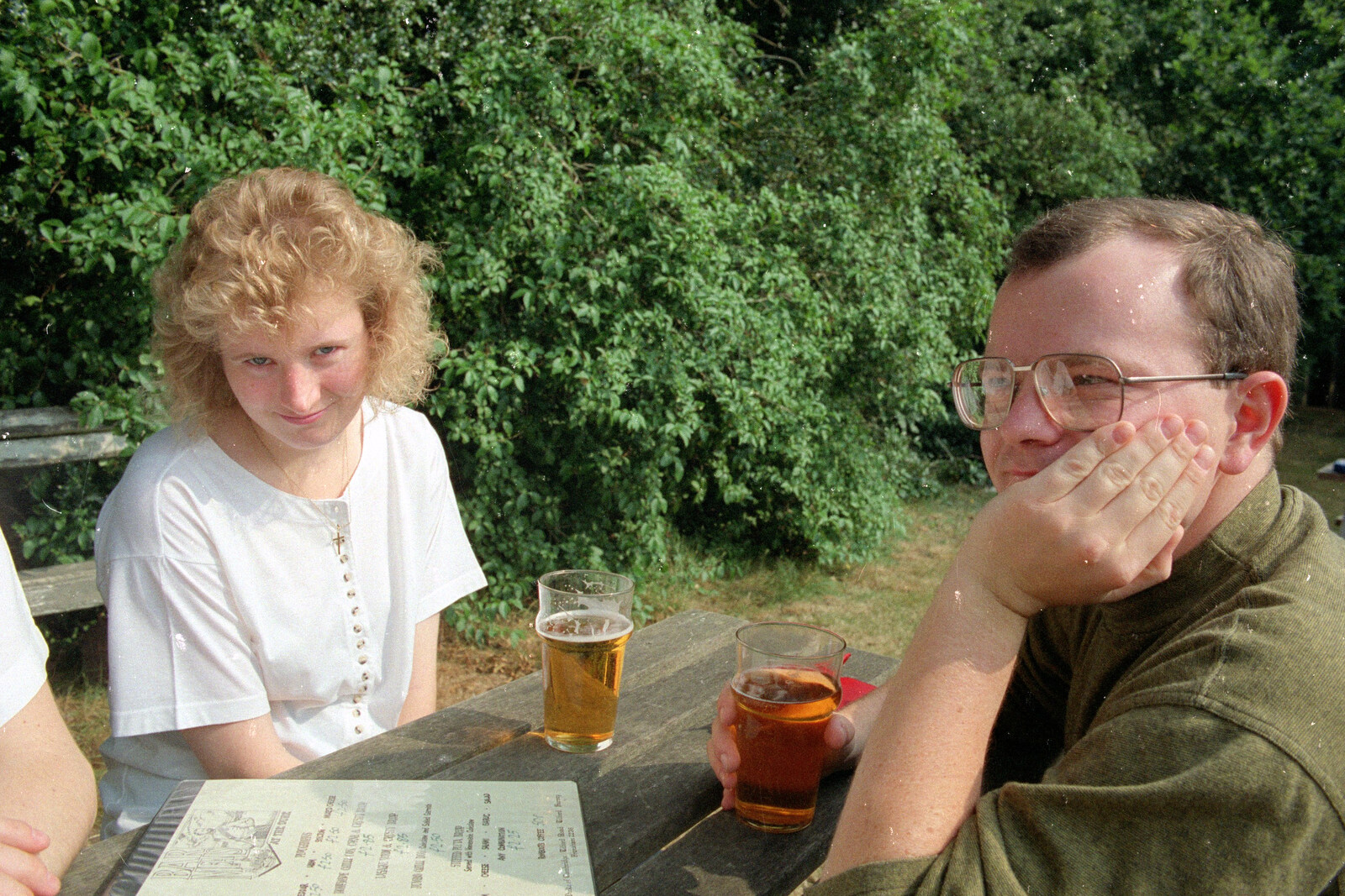 Maria and Hamish from Printec at Thwaite Buck's Head, and a Trip to Farnborough, Suffolk and Hampshire - 19th August 1991