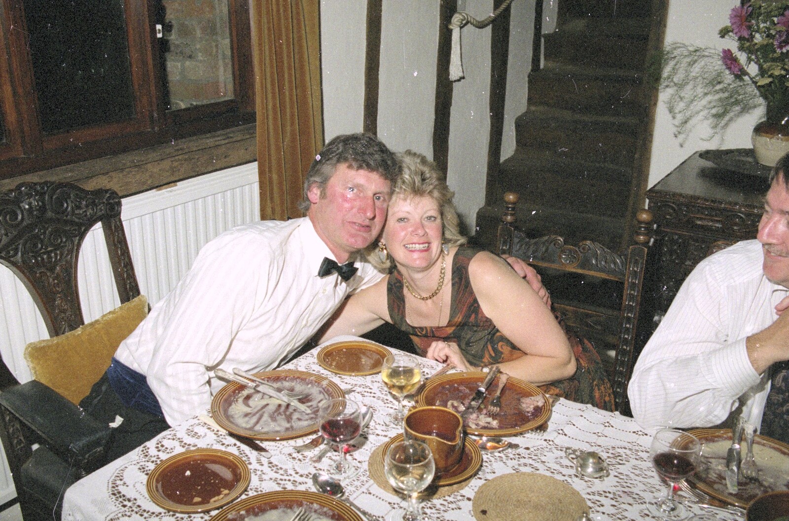 Geoff and Sheila from Nosher's Dinner Party, Stuston, Suffolk - 14th September 1991
