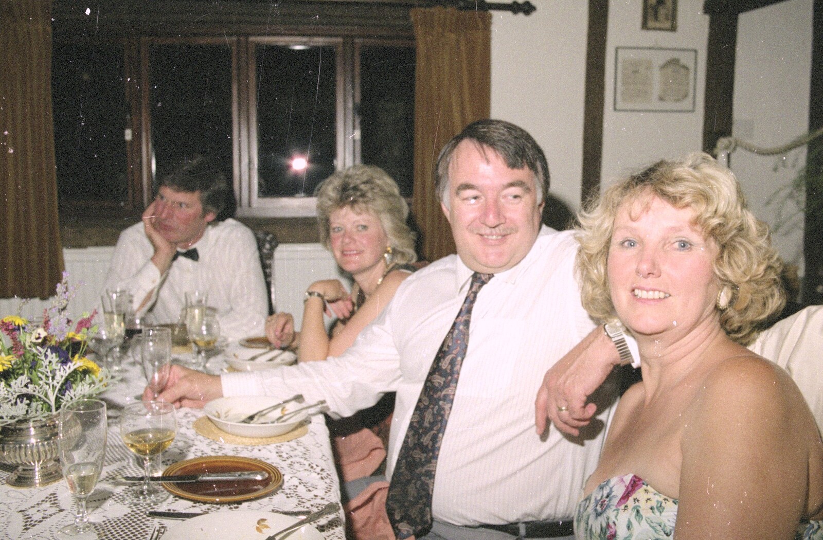 Corky and Elteb from Nosher's Dinner Party, Stuston, Suffolk - 14th September 1991