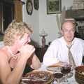 Brenda and John, Nosher's Dinner Party, Stuston, Suffolk - 14th September 1991