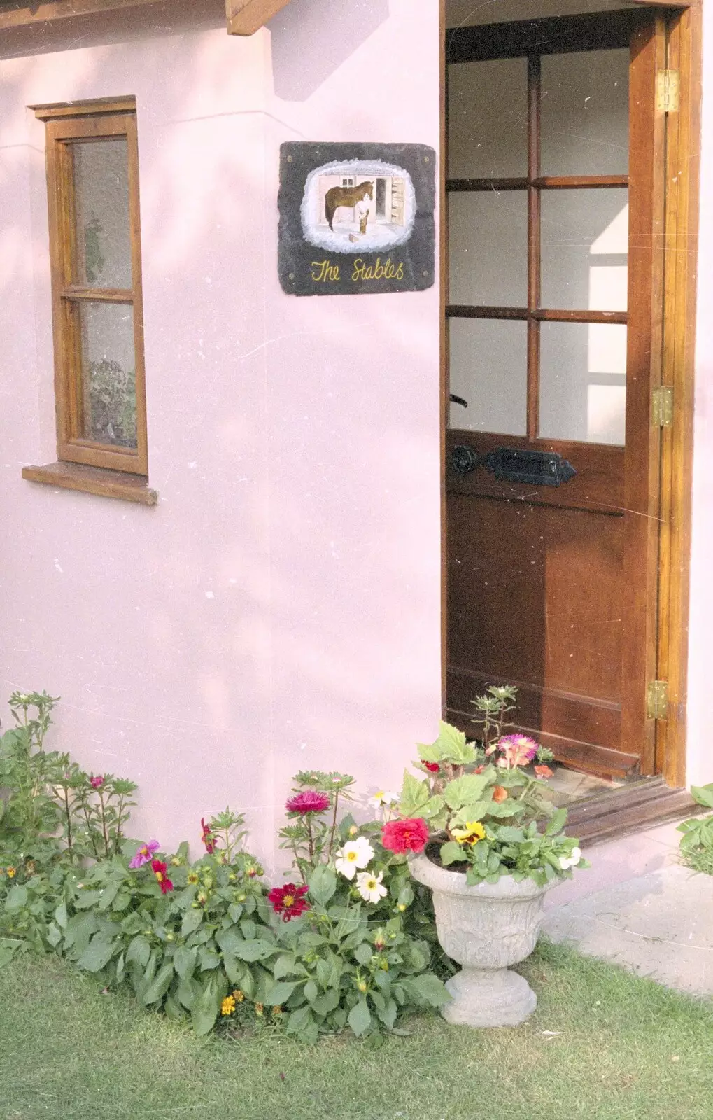 Nosher's hand-painted house sign, from Nosher's Dinner Party, Stuston, Suffolk - 14th September 1991