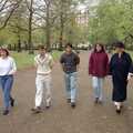 A walk in the park, Nigel's Party and Hyde Park, Lancaster Gate, London - 16th October 1991