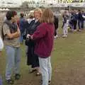 Waiting around at the finish line, Nigel's Party and Hyde Park, Lancaster Gate, London - 16th October 1991