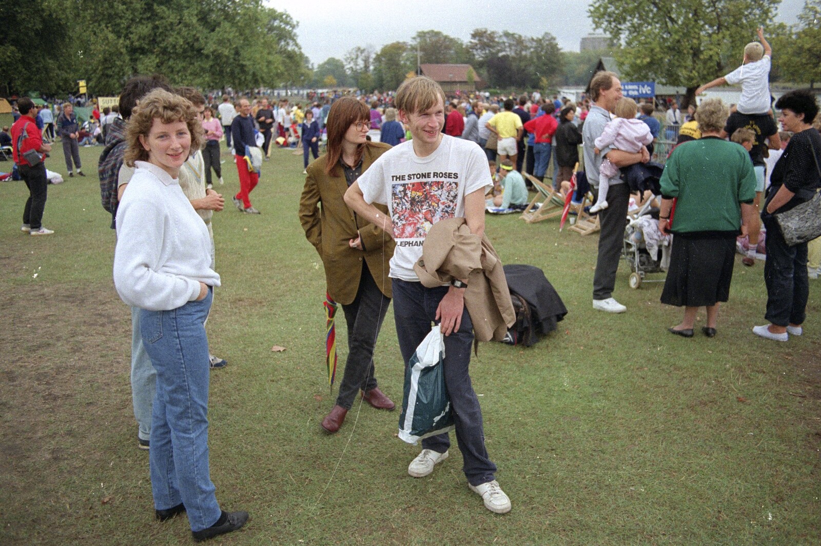 A pre-trendy Stone Roses t-shirt from Nigel's Party and Hyde Park, Lancaster Gate, London - 16th October 1991