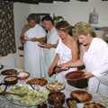 A big pile of food for a Roman toga party, Geoff and Brenda's Pre-Christmas Toga Party, Stuston, Suffolk - 17th December 1991