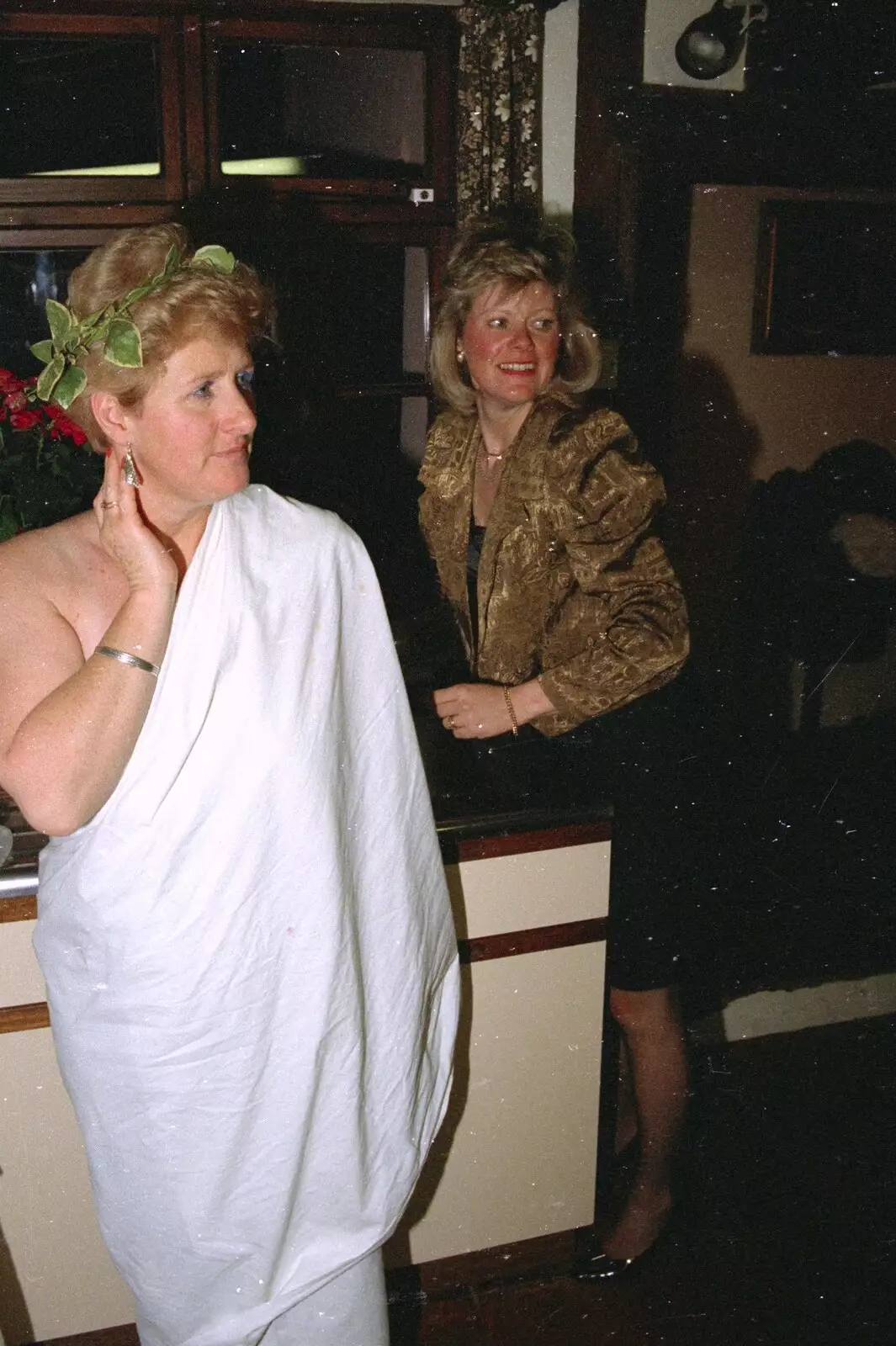 Bedsheet toga, from Geoff and Brenda's Pre-Christmas Toga Party, Stuston, Suffolk - 17th December 1991