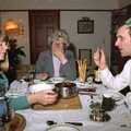 Grandmother chokes on the chocolate fondue, Christmas in Devon and Stuston - 25th December 1991