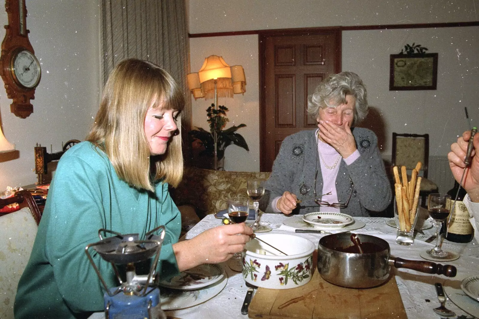 Mother and Grandmother, from Christmas in Devon and Stuston - 25th December 1991