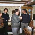Milling around in Kipper's kitchen, Christmas in Devon and Stuston - 25th December 1991
