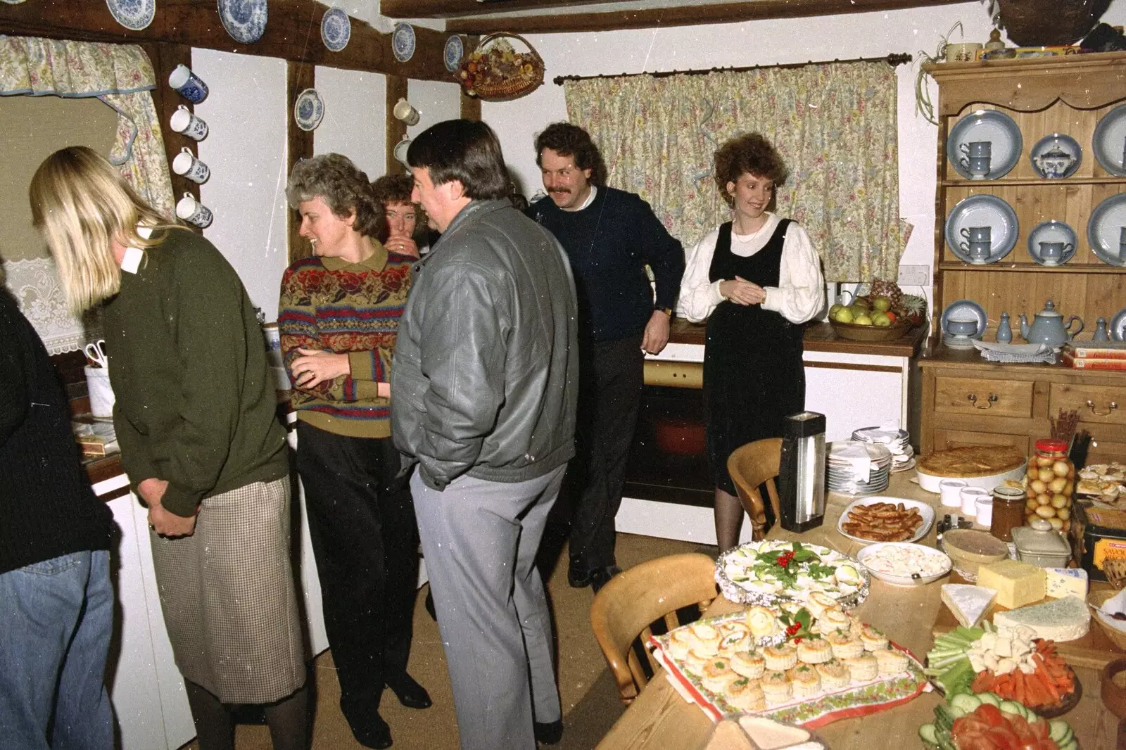 Keith and Monique, from Christmas in Devon and Stuston - 25th December 1991