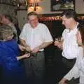 John Willy makes some adjustments, New Year's Eve at the Swan Inn, Brome, Suffolk - 31st December 1991