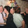 Colin, Jill and their chum Martin, New Year's Eve at the Swan Inn, Brome, Suffolk - 31st December 1991