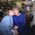 Helen and Spammy, New Year's Eve at the Swan Inn, Brome, Suffolk - 31st December 1991