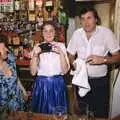 Sylvia, Claire and Alan, New Year's Eve at the Swan Inn, Brome, Suffolk - 31st December 1991