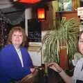 The darts team captain, and Claire, New Year's Eve at the Swan Inn, Brome, Suffolk - 31st December 1991